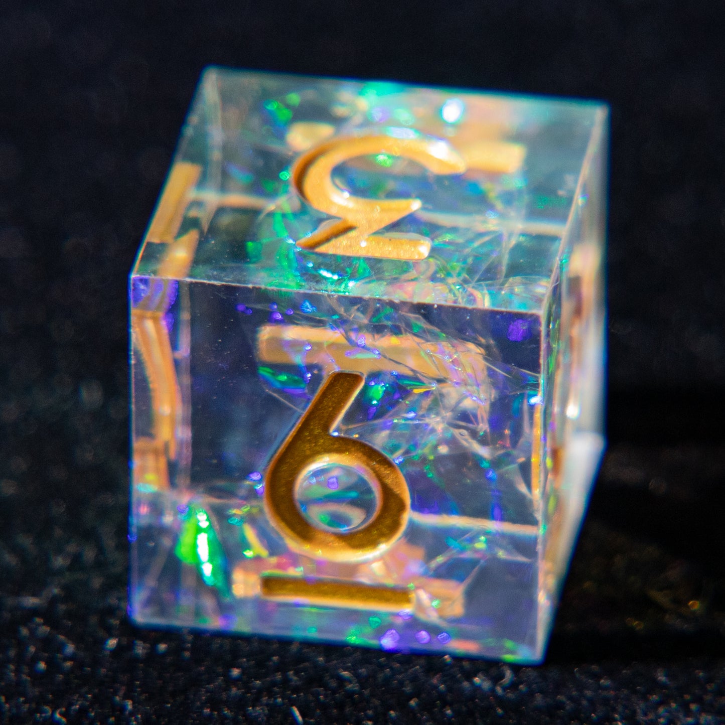 D&D Multi-faceted Resin Dice Set (Rainbow）