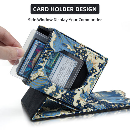 Boîte de rangement pour deck Magic Commander pouvant contenir plus de 100 cartes DND (Bleue)