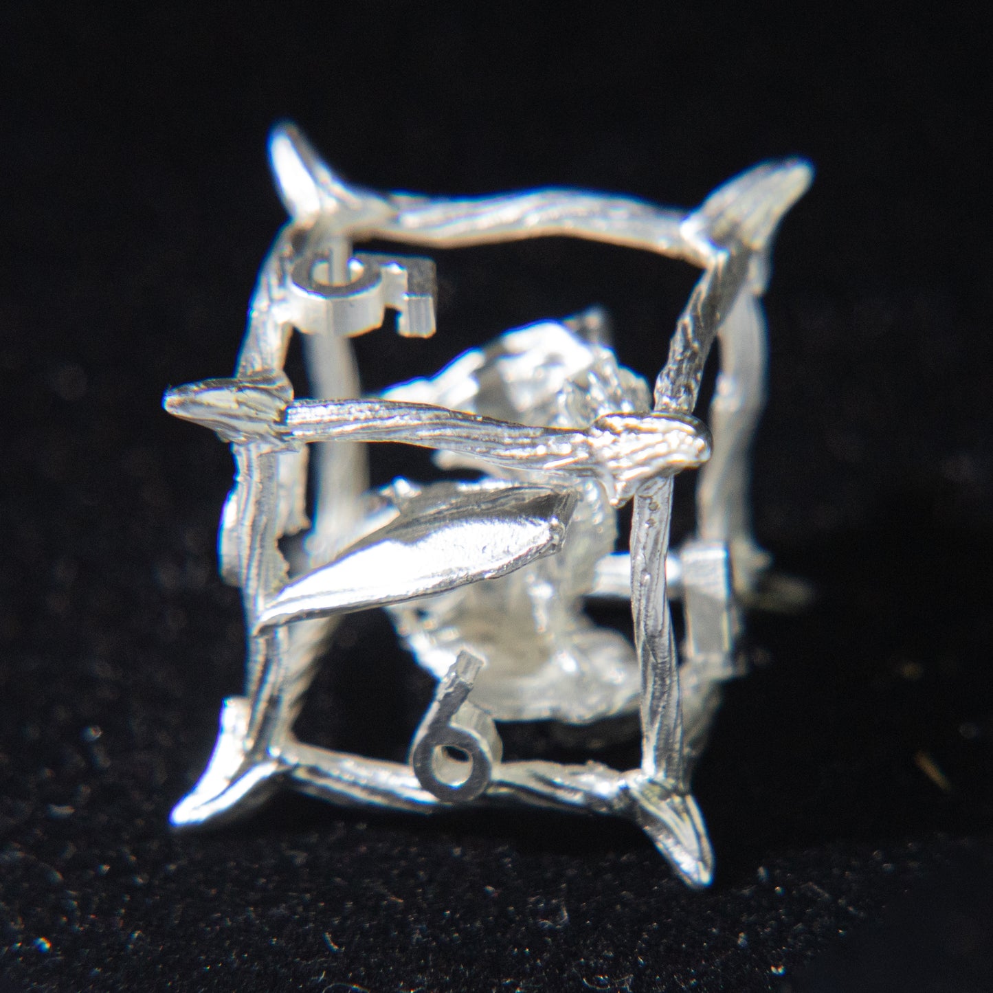 D&D Hollowed Metal Dice Set Cthulhu (White）