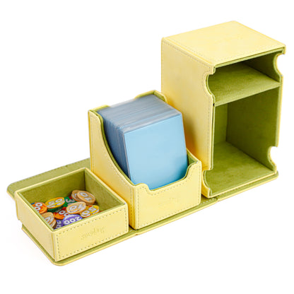 Coffre de rangement double couche – Jaune