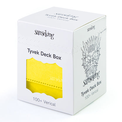 Boîte de rangement pour cartes Magic pouvant contenir plus de 100 cartes yvek® (Verticale, Jaune)