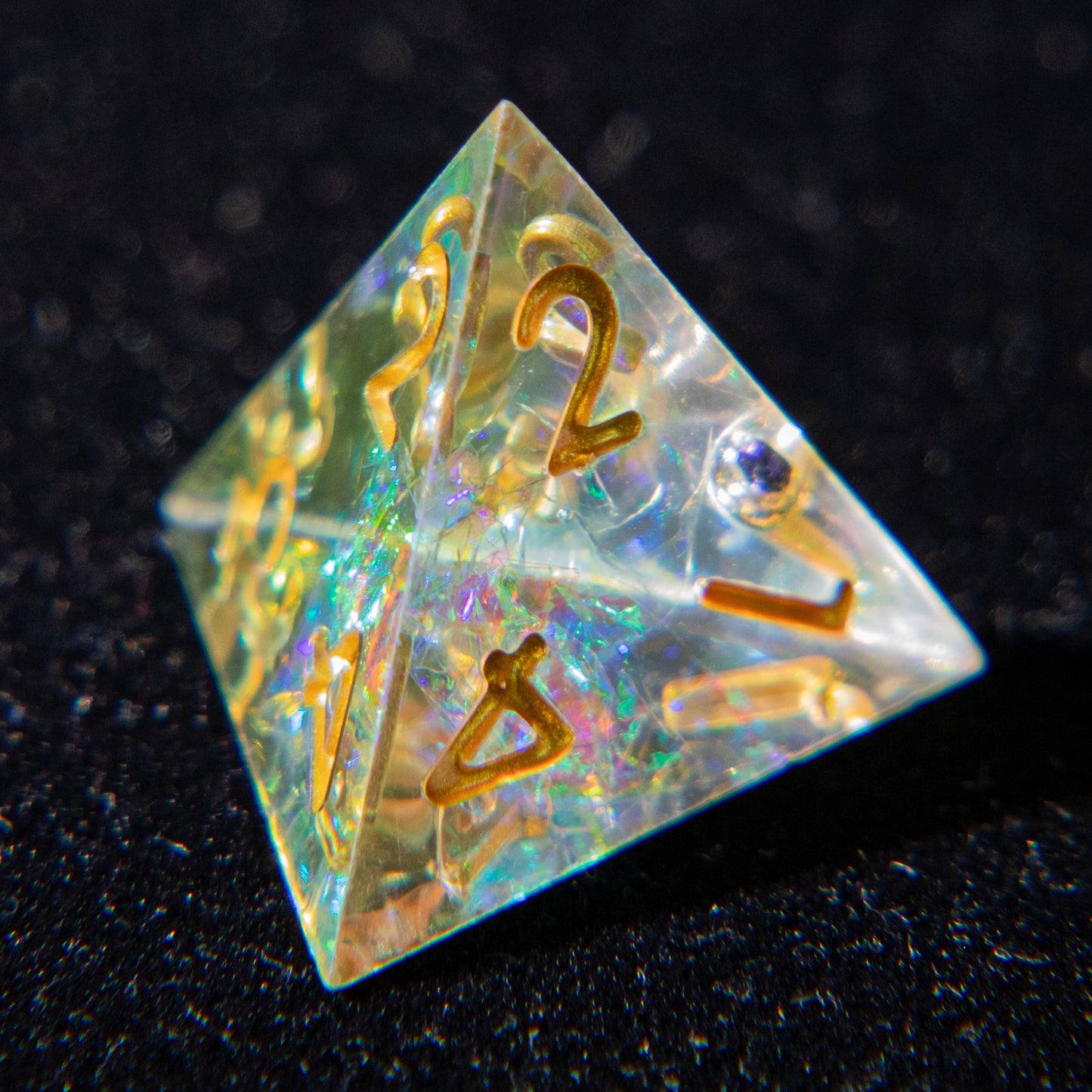 D&D Multi-faceted Resin Dice Set (Rainbow）