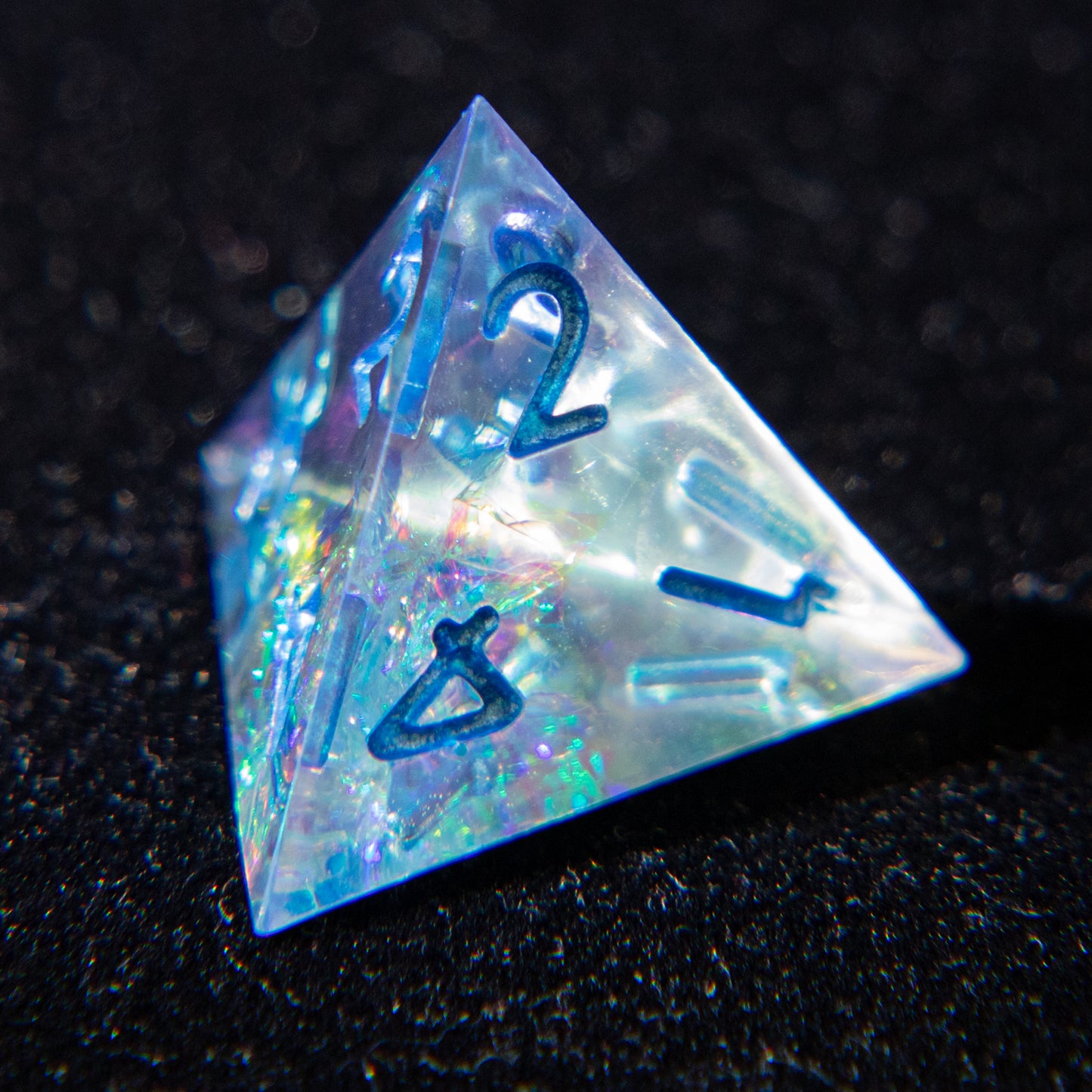 D&D Multi-faceted Resin Dice Set (Brilliant and Blue）