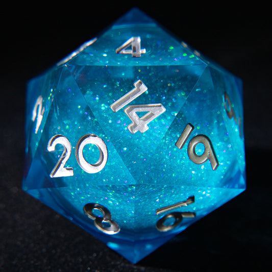 D&D Multi-faceted Single Resin Dice (Blue)