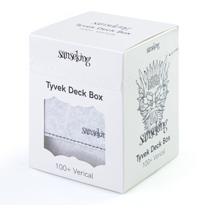 Boîte de rangement pour cartes Magic pouvant contenir plus de 100 cartes yvek® (Verticale, Argentée)
