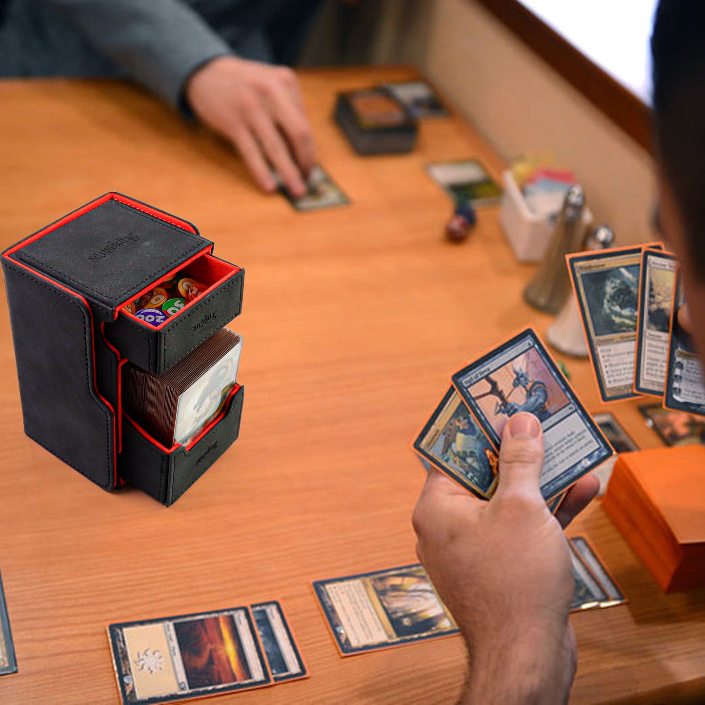 Double-Layer Deck Box – Black