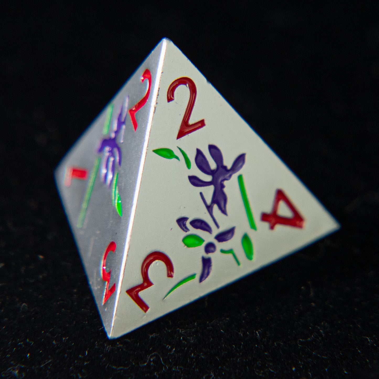 D&D Metal Dice Set Cthulhu (Metal & Flower）