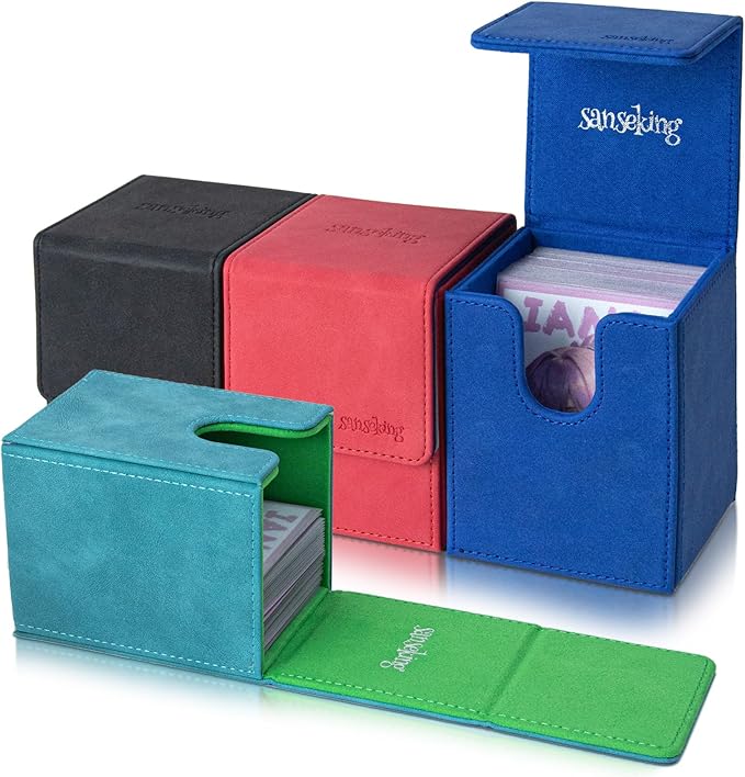 Magic Card Deck Box Bundler – 4 Colors (Blue, Red, Black, Cyan)