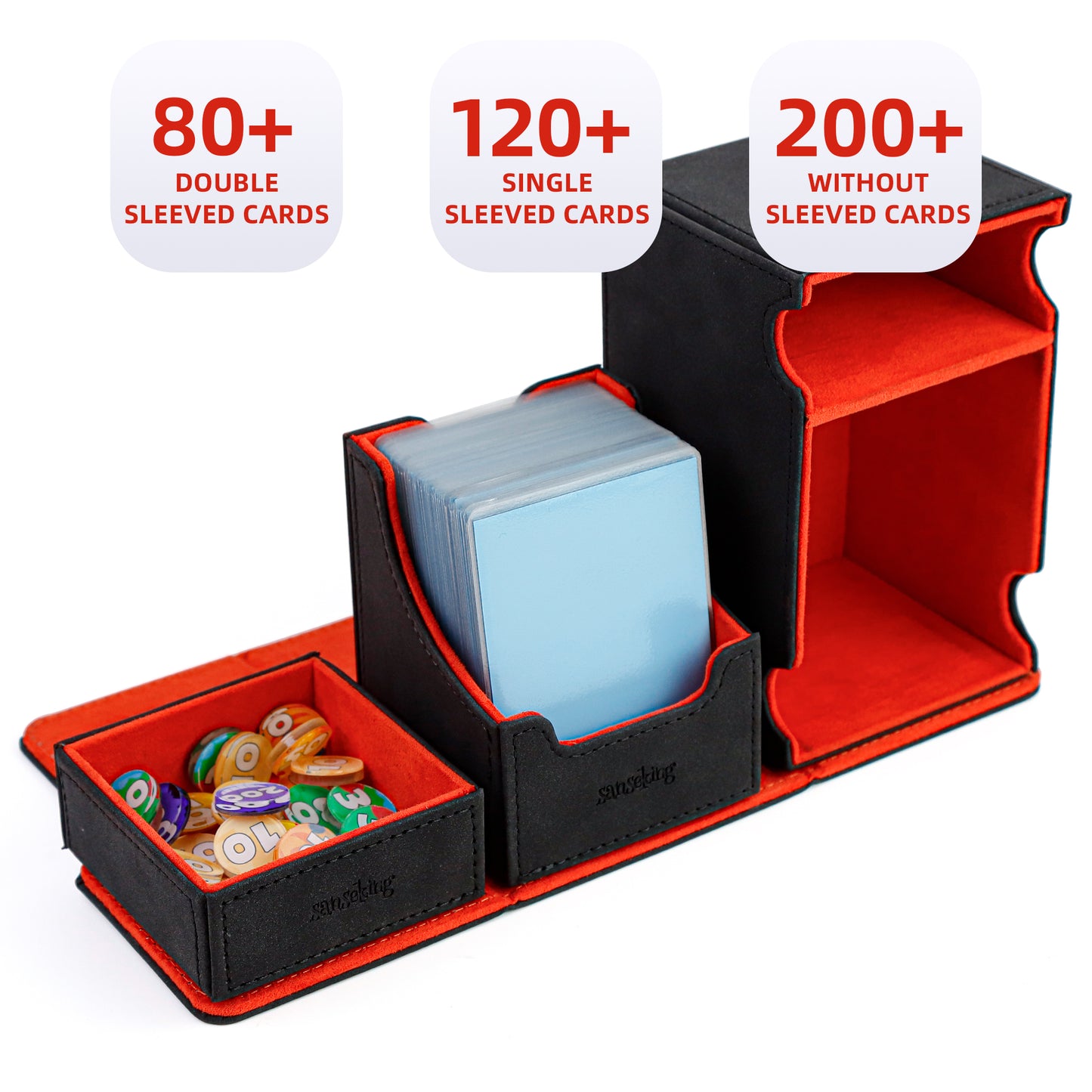 Double-Layer Deck Box – Black