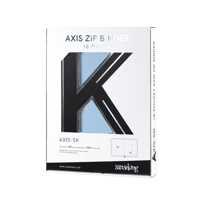 AXIS-05 4/9/12-Pocket Blue Trading Card Binder