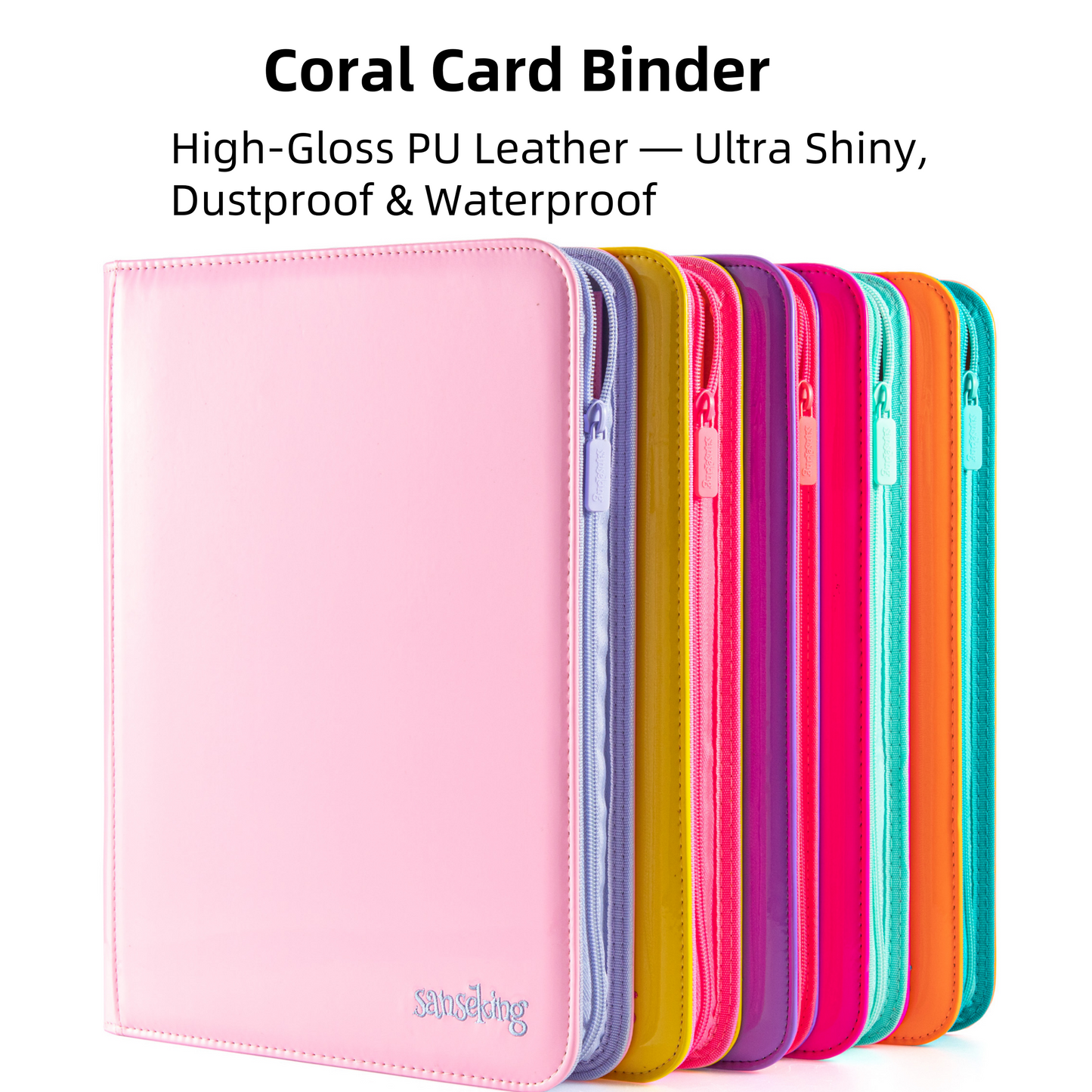 [Pre-order] Coral Binder Series PU Leather Zipper 9-Pocket