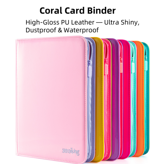 [Pre-order] Coral Binder Series PU Leather Zipper 9-Pocket