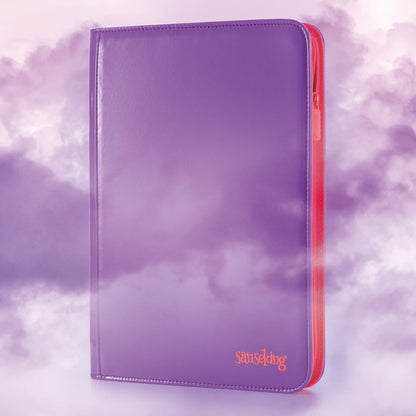 Coral Binder Series PU Leather Zipper 9-Pocket
