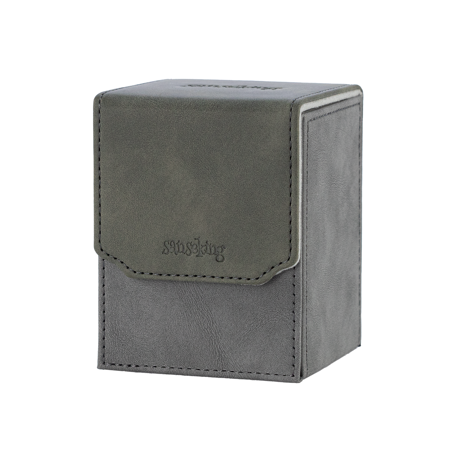 Color-Block Pu Deck Box Grey with 1 Divider