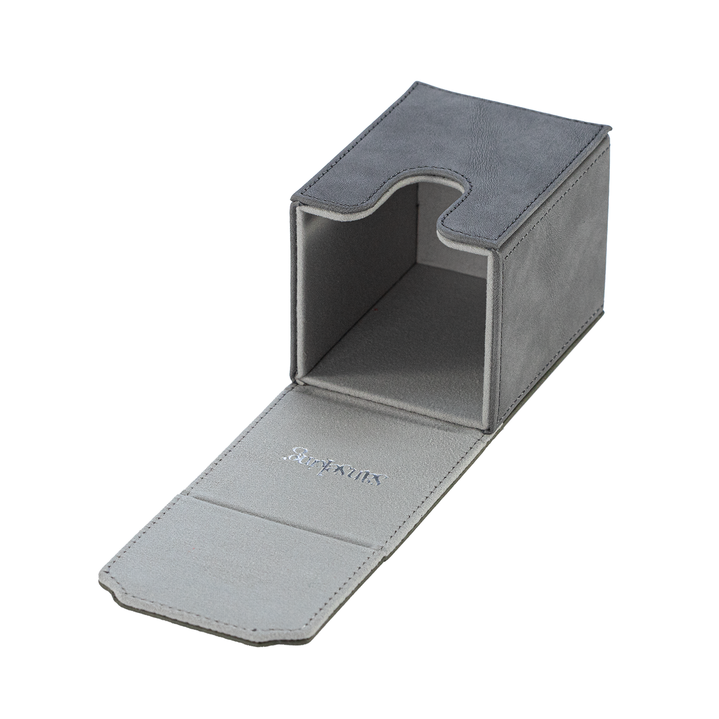 Color-Block Pu Deck Box Grey with 1 Divider