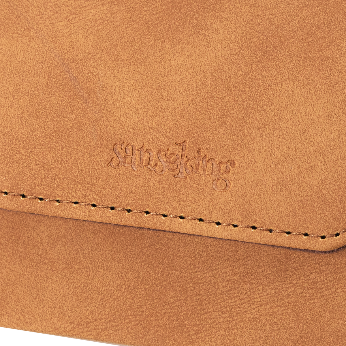 Horizontal Color-Block Pu Deck Box Brown with 1 Divider