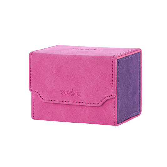 Horizontal Color-Block Pu Deck Box Chic Red with 1 Divider