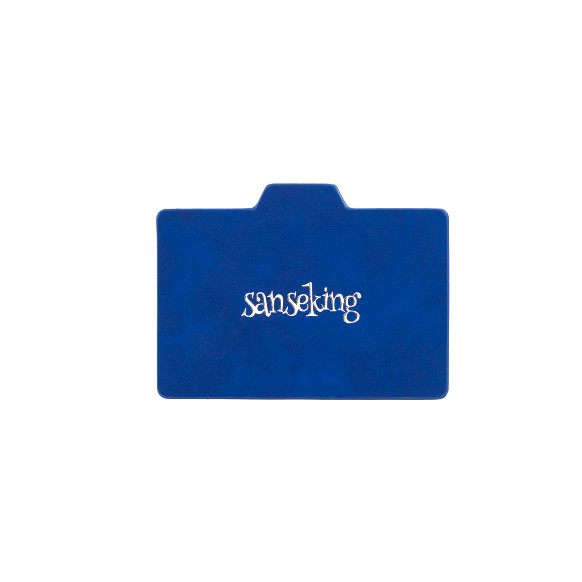 Horizontal Color-Block Pu Deck Box Dark Blue with 1 Divider