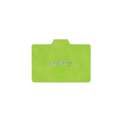 Horizontal Color-Block Pu Deck Box Green with 1 Divider