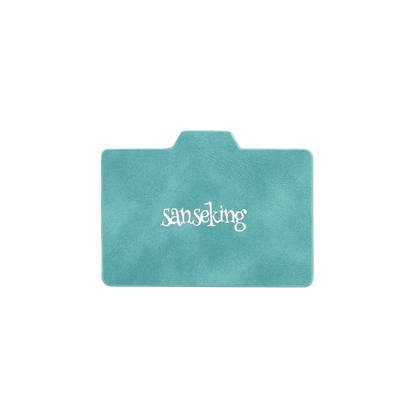 Horizontal Color-Block Pu Deck Box Mint Green with 1 Divider