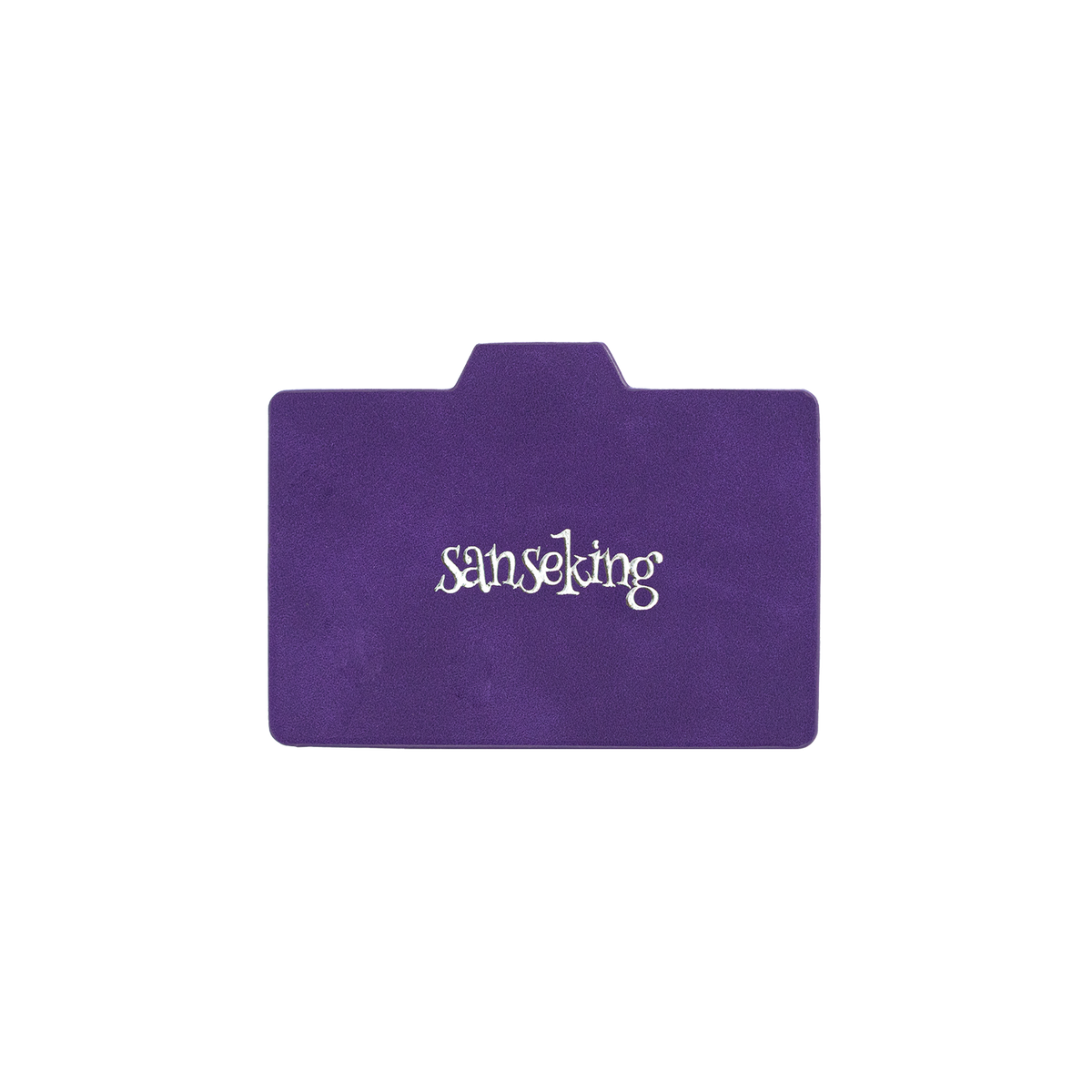 Horizontal Color-Block Pu Deck Box Purple with 1 Divider