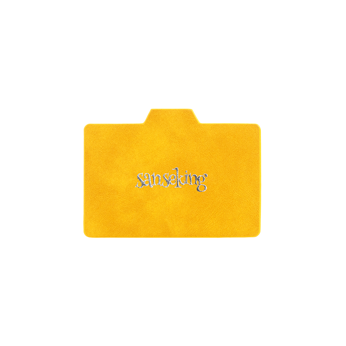 Horizontal Color-Block Pu Deck Box Yellow with 1 Divider