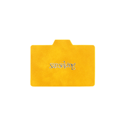 Horizontal Color-Block Pu Deck Box Yellow with 1 Divider