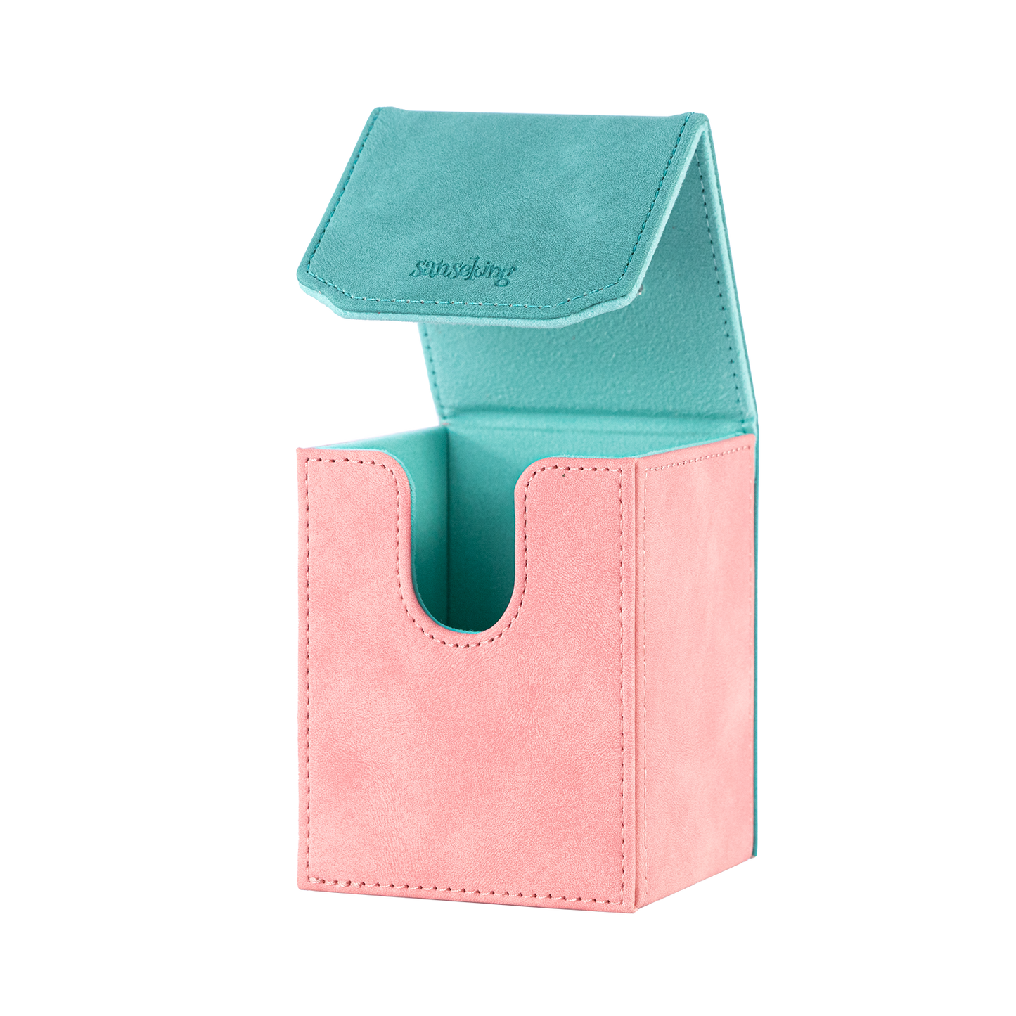 Color-Block Pu Deck Box Mint Green with 1 Divider