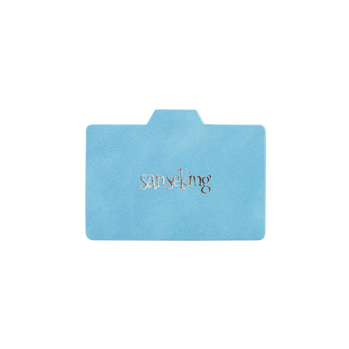 Horizontal Color-Block Pu Deck Box Blue with 1 Divider