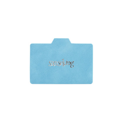 Horizontal Color-Block Pu Deck Box Blue with 1 Divider