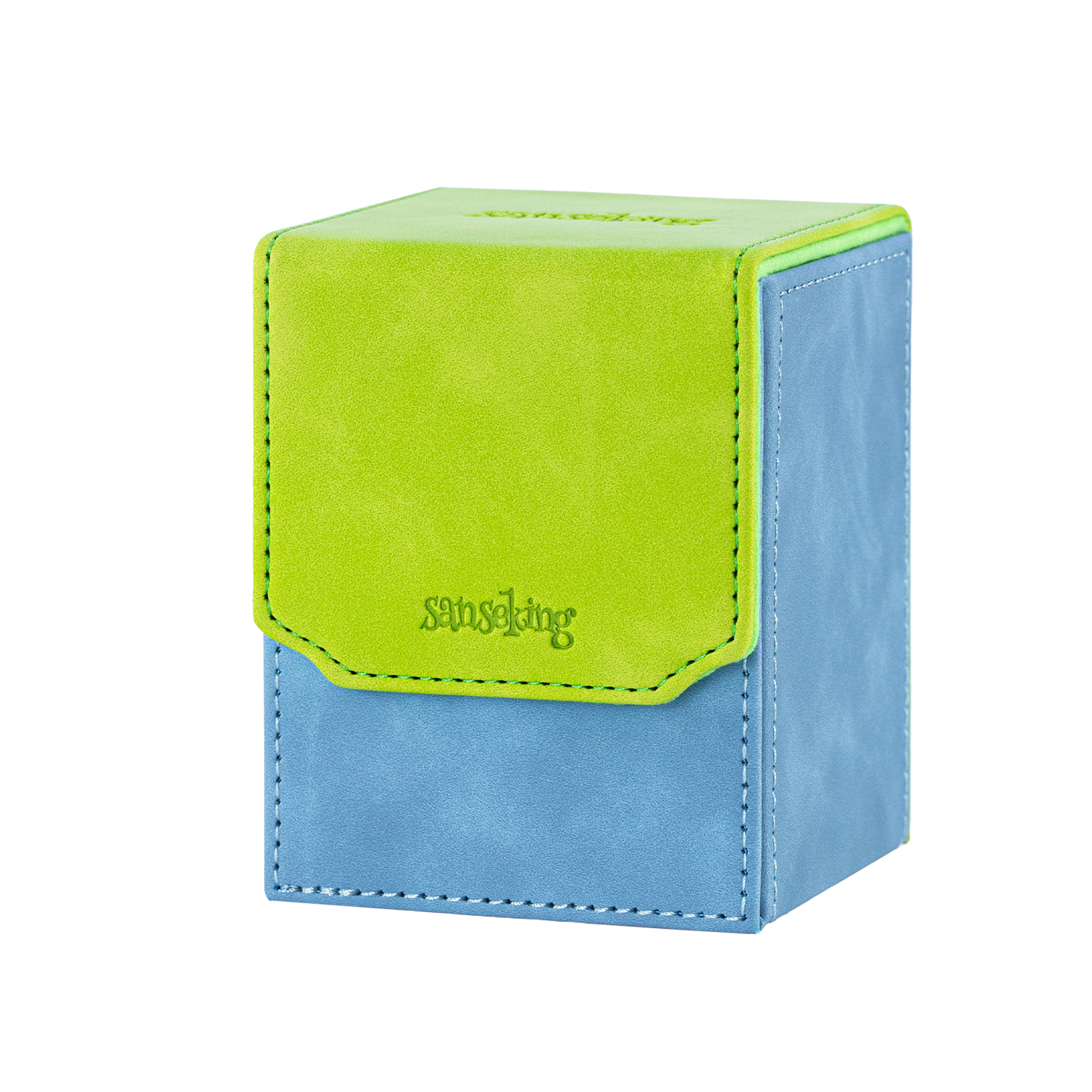 Color-Block Pu Deck Box Green with 1 Divider