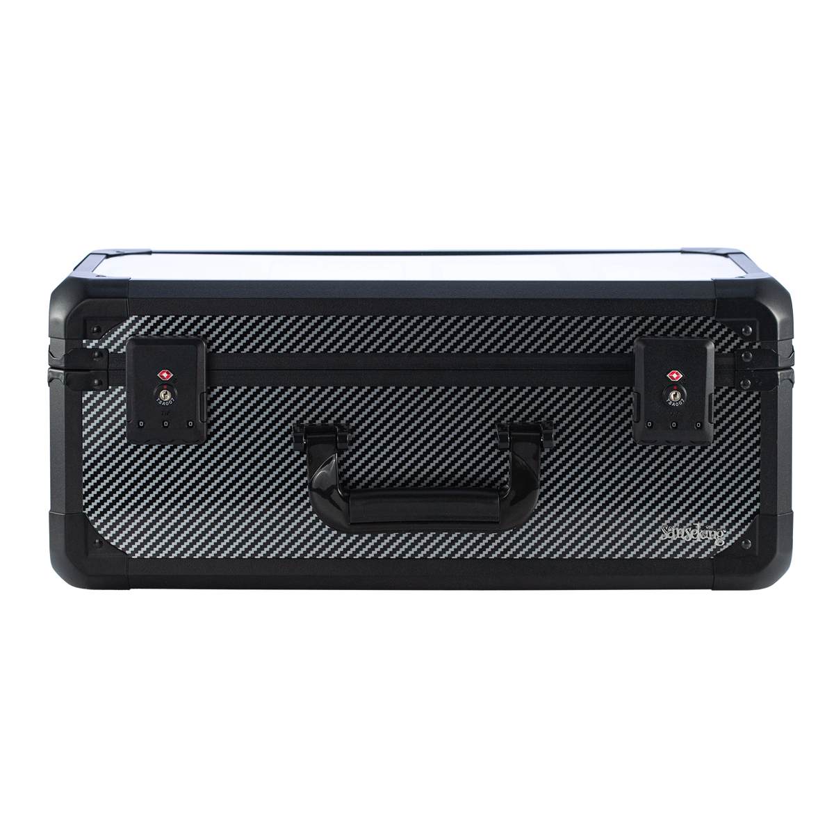 【送料無料】カーボンファイバー製グレードカード収納ボックス（3コンパートメント）