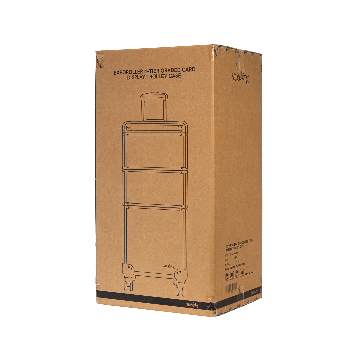 ExpoRoller 4-Tier Graded Card Display Trolley Case