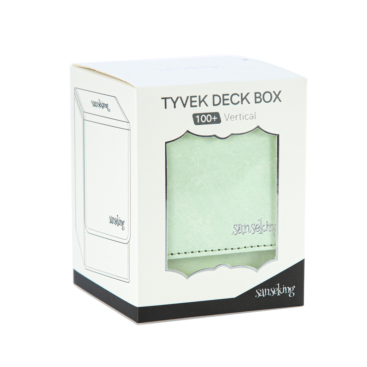 Magic Deck Box Fits 100+ yvek® (Vertical, Mint Green)