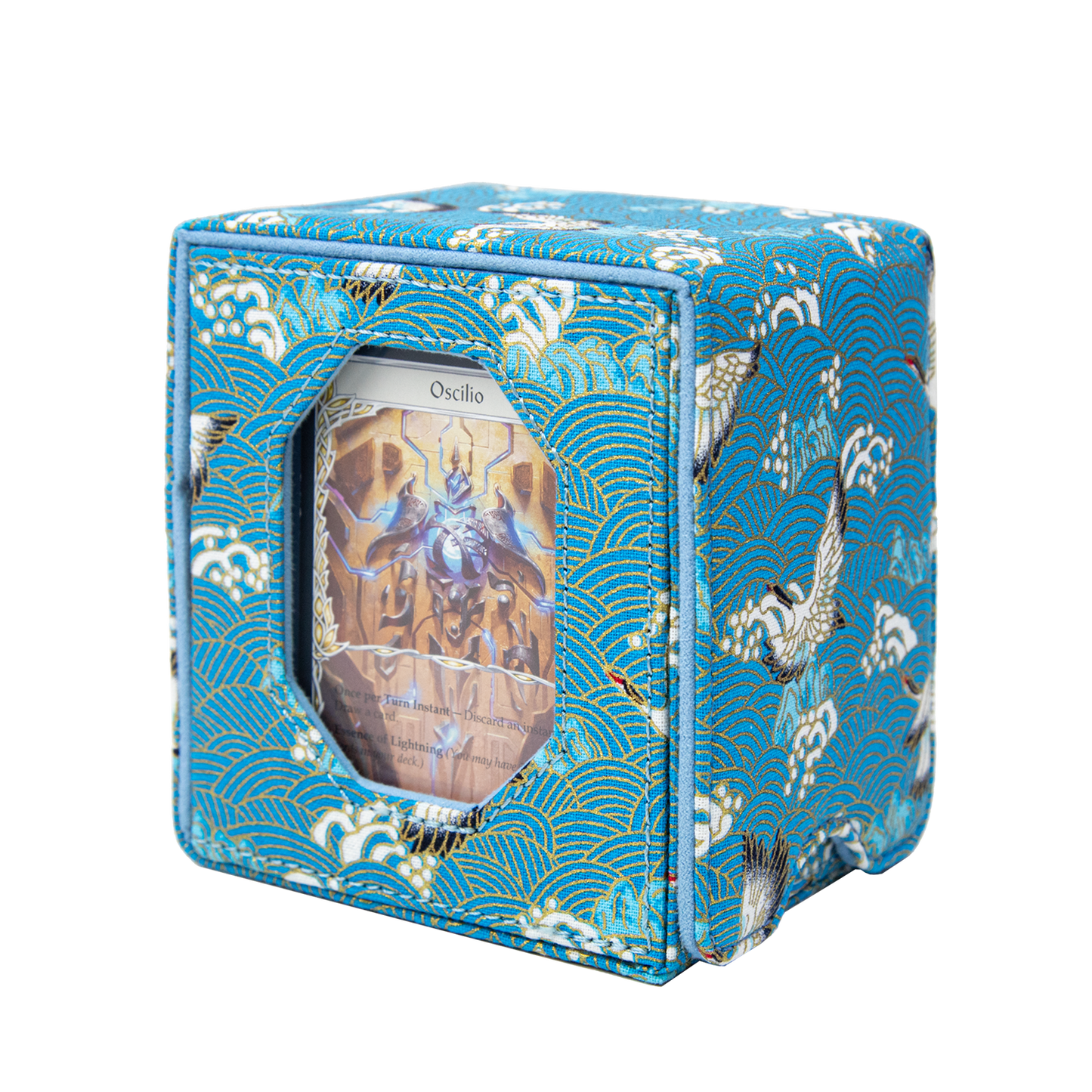 Boîte de rangement pour deck Magic Commander pouvant contenir plus de 100 cartes DND (bleu clair)