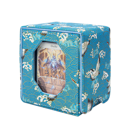Boîte de rangement pour deck Magic Commander pouvant contenir plus de 100 cartes DND (bleu clair)