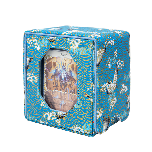 Boîte de rangement pour deck Magic Commander pouvant contenir plus de 100 cartes DND (bleu clair)