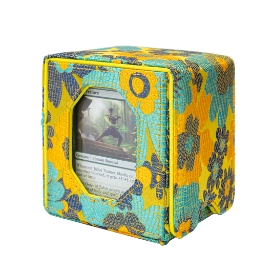 Boîte de rangement pour deck Magic Commander pouvant contenir plus de 100 cartes DND (dorée)