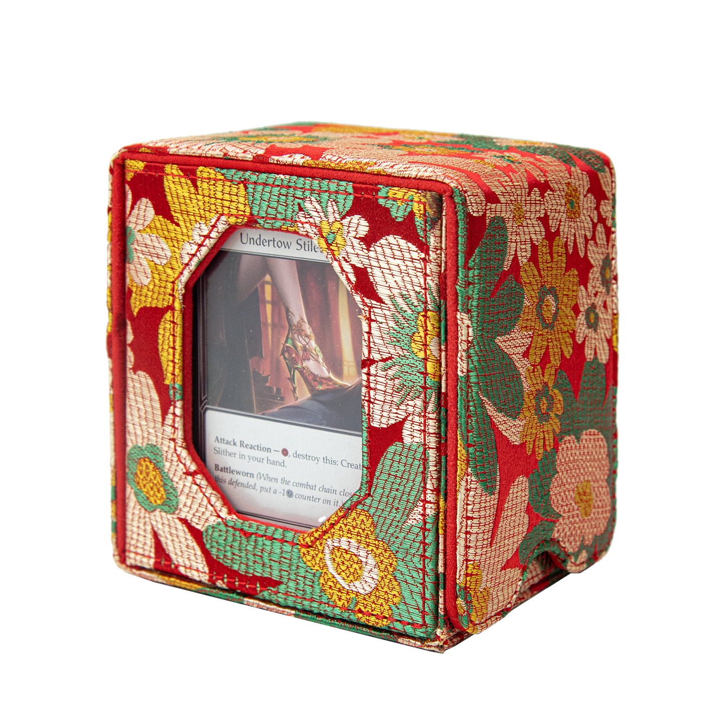 Boîte de rangement pour decks Magic Commander pouvant contenir plus de 100 cartes D&D (Rouge)