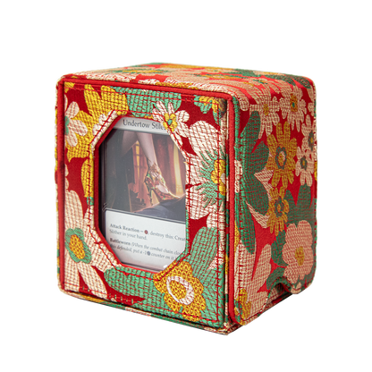 Boîte de rangement pour decks Magic Commander pouvant contenir plus de 100 cartes D&D (Rouge)