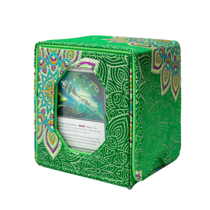 Boîte pour deck Magic Commander pouvant contenir plus de 100 cartes DND (cyan)