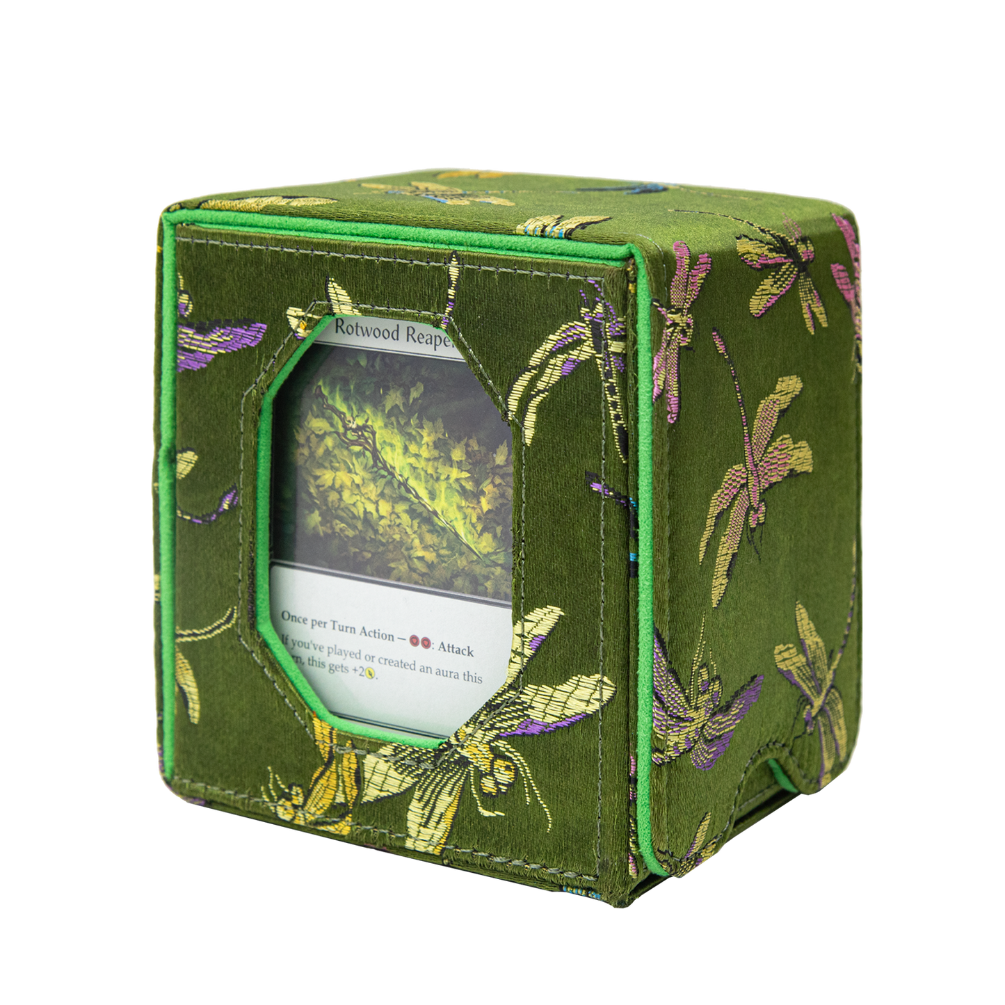 【Précommande】Boîte de rangement Magic Commander pour plus de 100 cartes DND (Vert foncé)