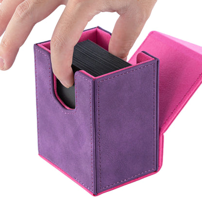 Boîte de rangement pour decks de plus de 80 pouces en PU avec fermeture magnétique