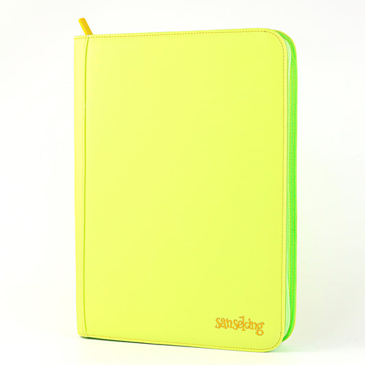 9-Pocket PU Card Binder Green