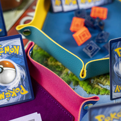 六角形の折りたたみ式ダイストレイデスクトップ収納ボックス