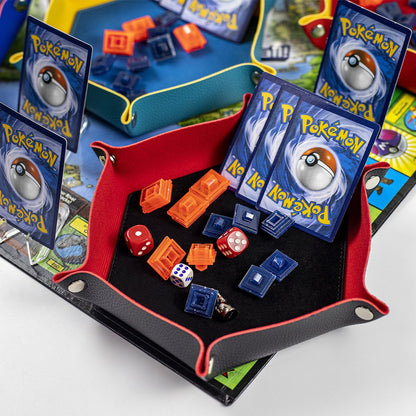 六角形の折りたたみ式ダイストレイデスクトップ収納ボックス