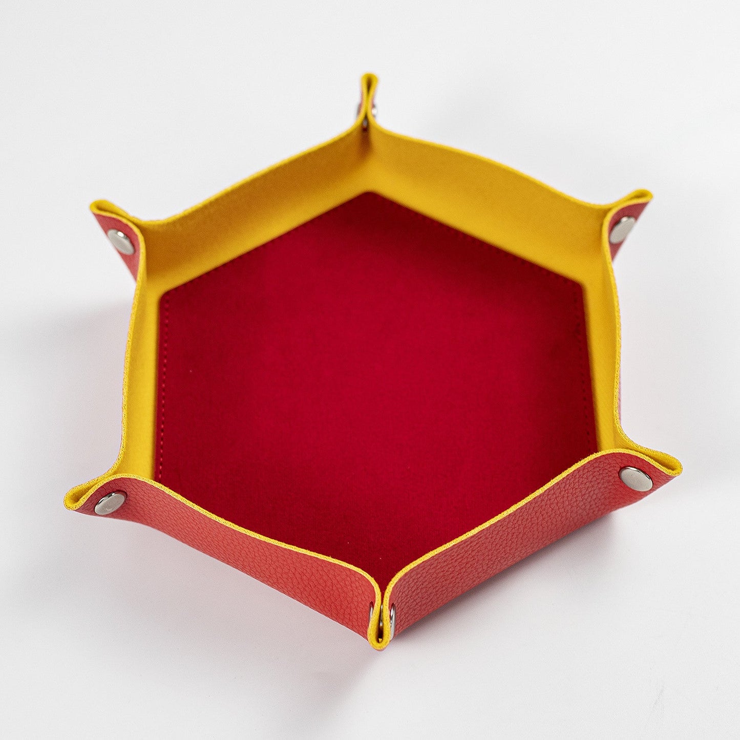 六角形の折りたたみ式ダイストレイデスクトップ収納ボックス