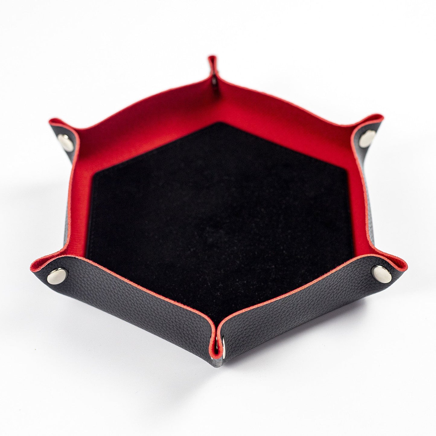 六角形の折りたたみ式ダイストレイデスクトップ収納ボックス