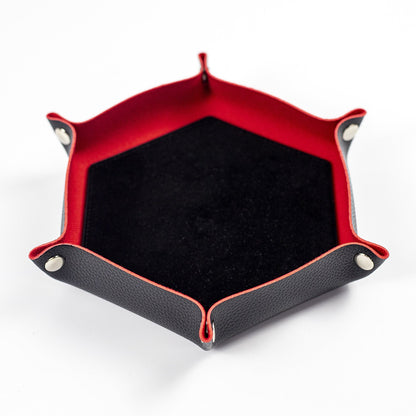 六角形の折りたたみ式ダイストレイデスクトップ収納ボックス