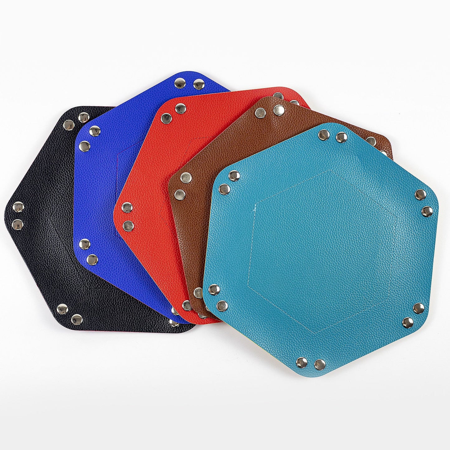 六角形の折りたたみ式ダイストレイデスクトップ収納ボックス